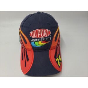 Vintage Jeff Gordon #24 DuPont Motorsports Flames 200 Years Chase Hat Cap NASCAR